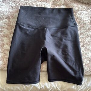 Abercrombie & Fitch Black Bike Shorts High-Waisted Stretch